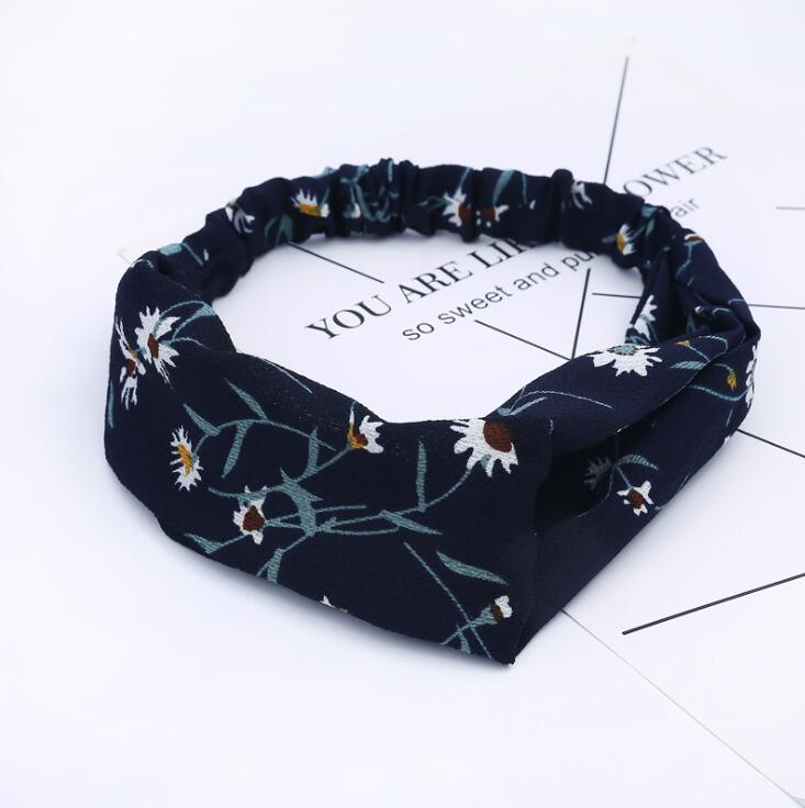 Boho Cross Knotted Bow Headband