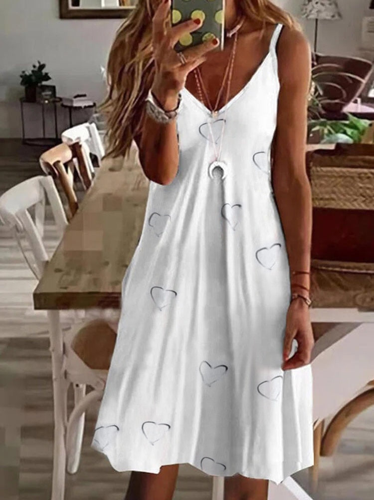 Boho Lose Sleeveless Summer Dress