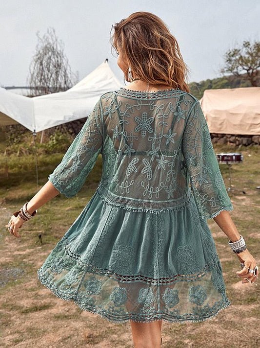 Boho Chic Lace Dress - Top Boho