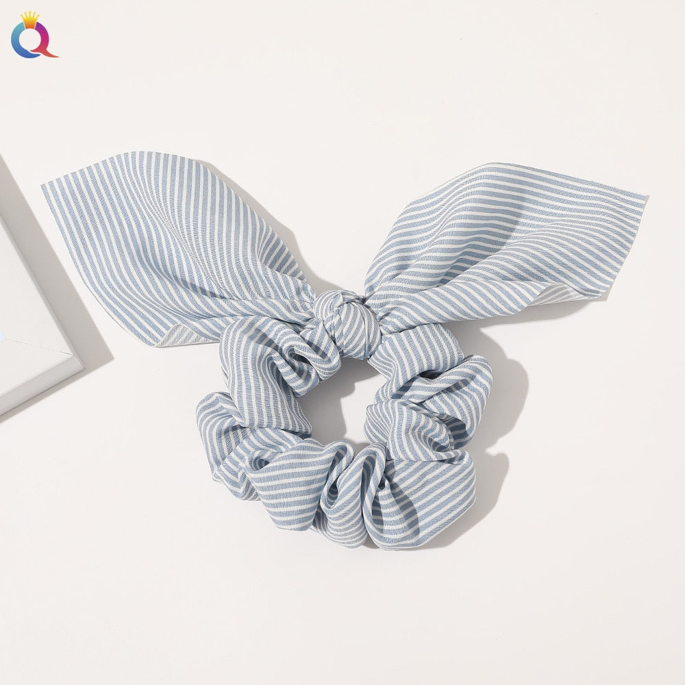 Boho Floral Bowknot Hair Ties