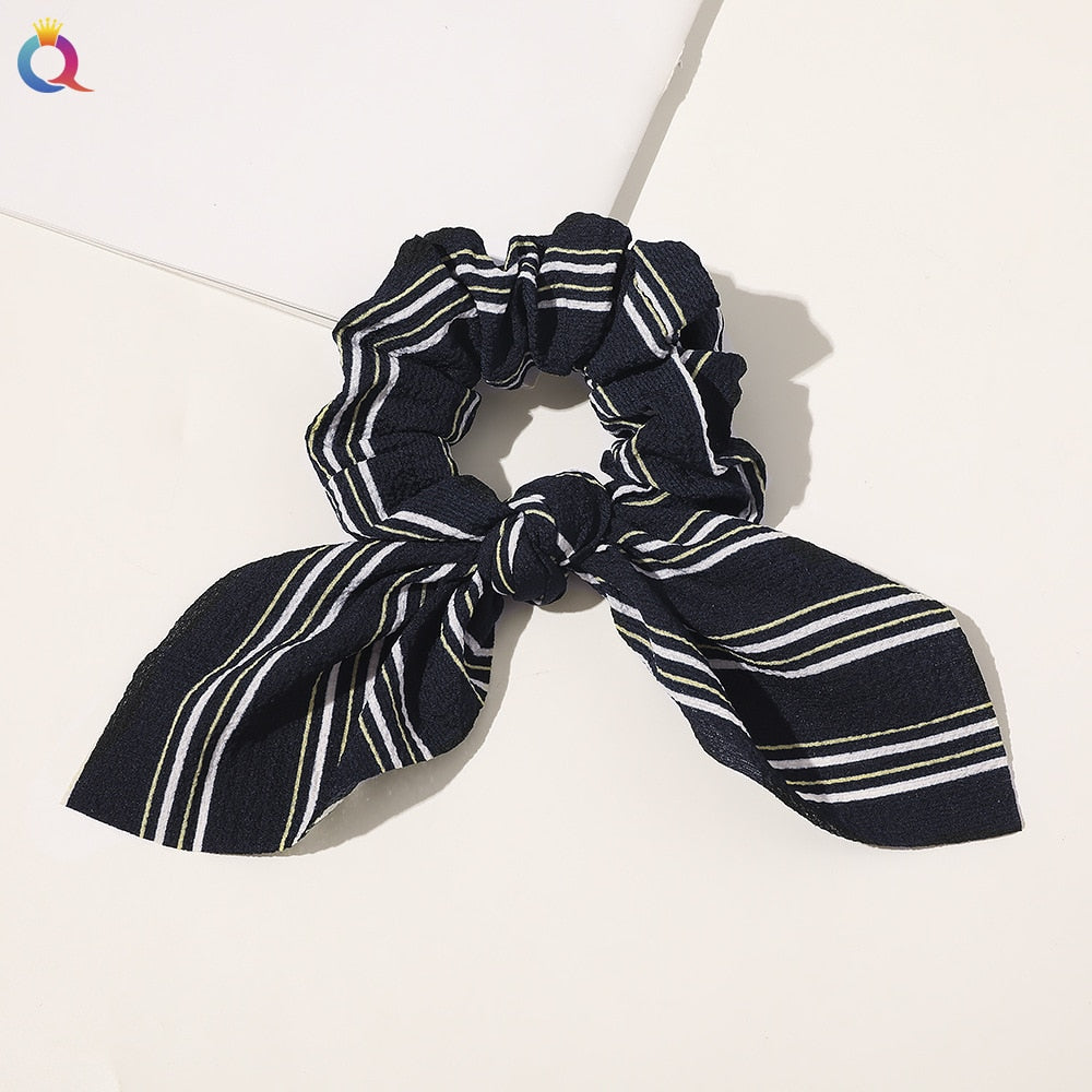 Boho Floral Bowknot Hair Ties