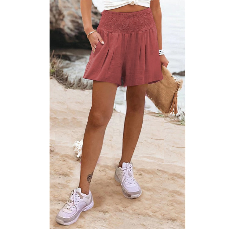 Boho High Waist Casual Shorts - Top Boho