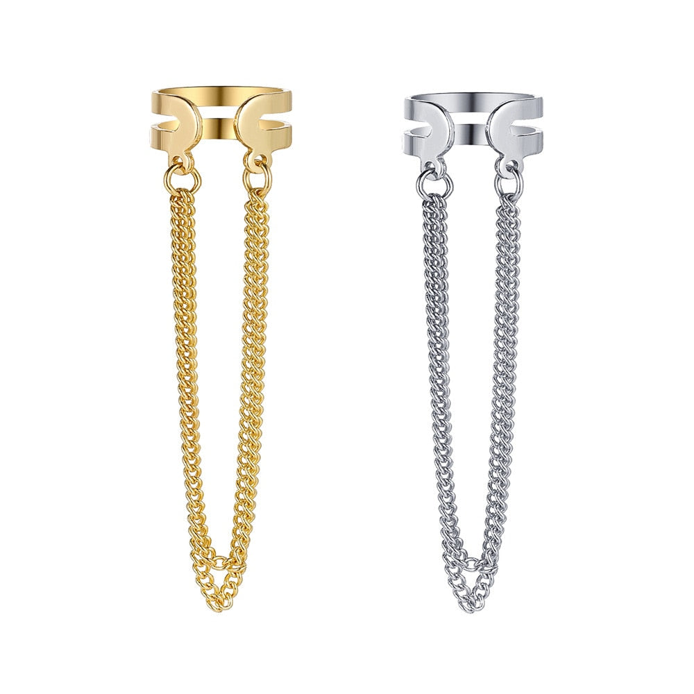 Boho Multilayer Long Tassel Ear Cuff