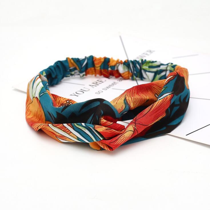 Boho Cross Knotted Bow Headband