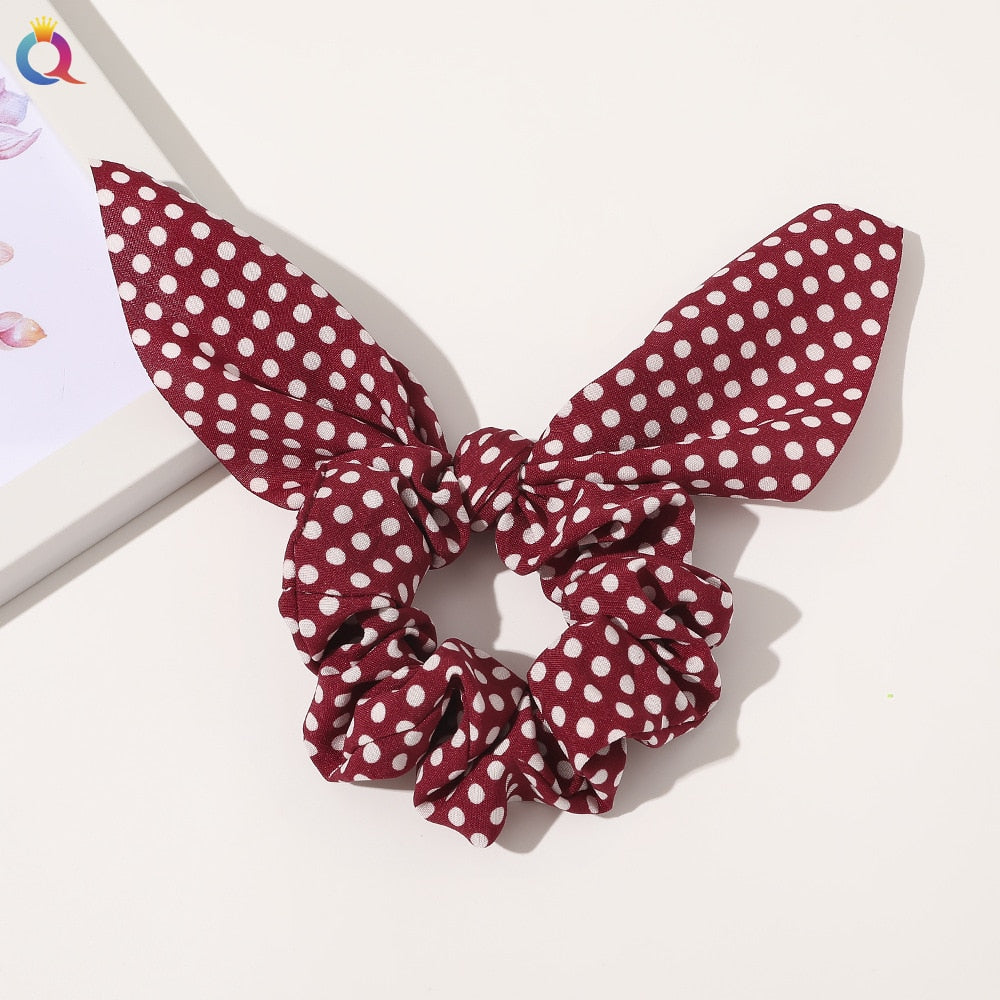 Boho Floral Bowknot Hair Ties