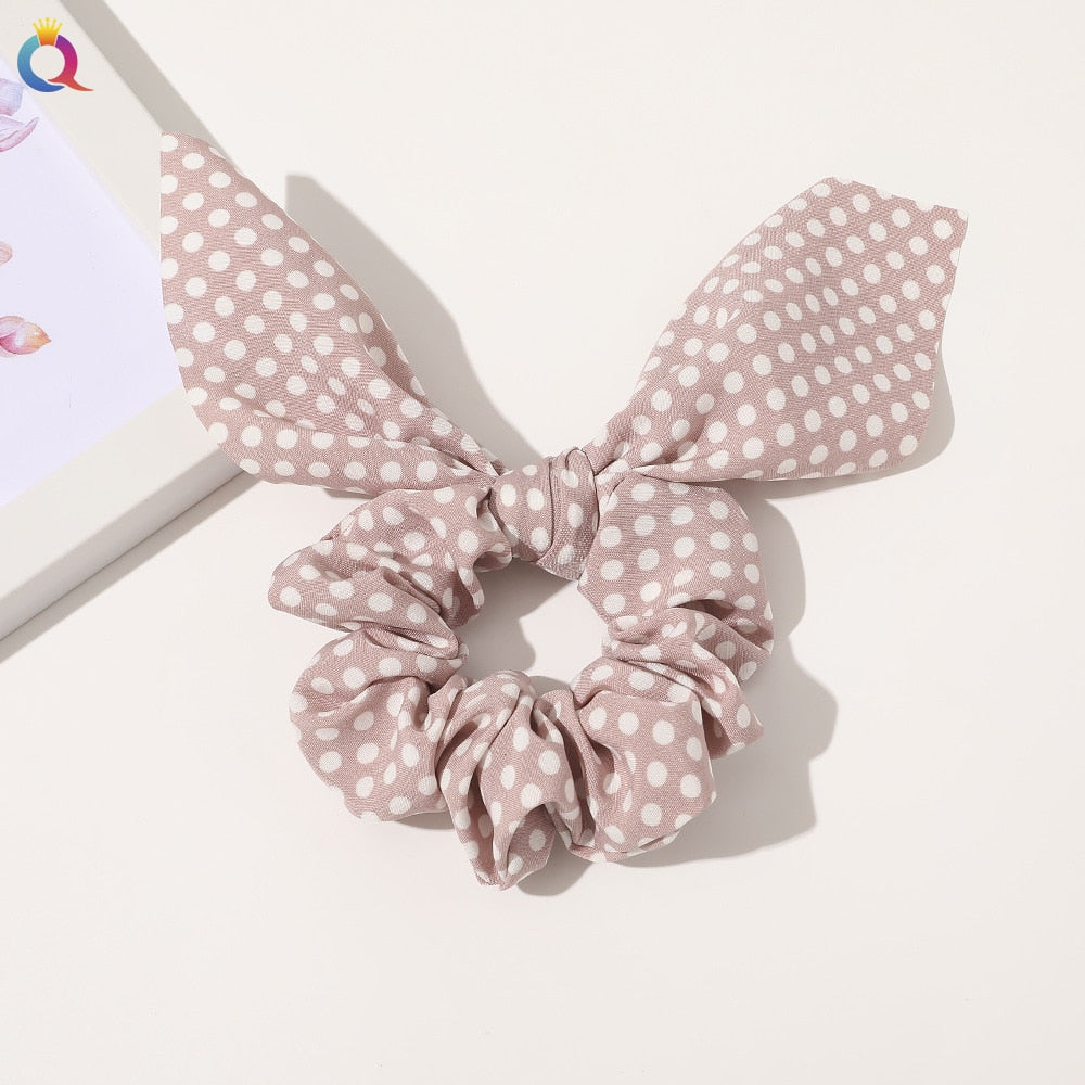 Boho Floral Bowknot Hair Ties