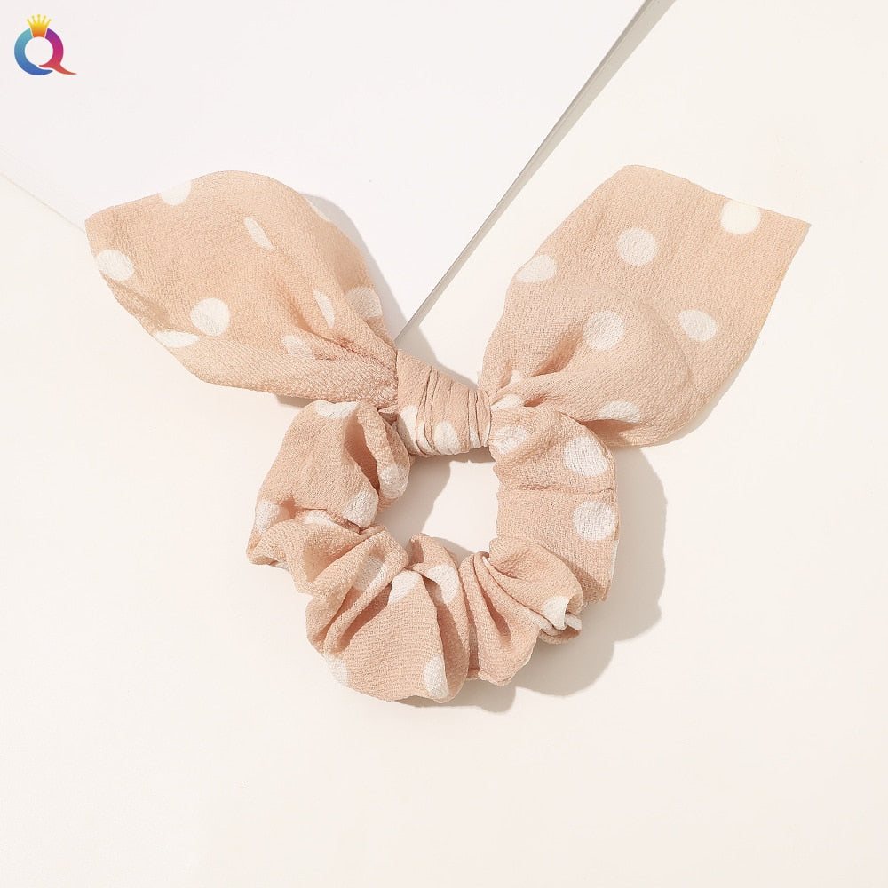 Boho Floral Bowknot Hair Ties
