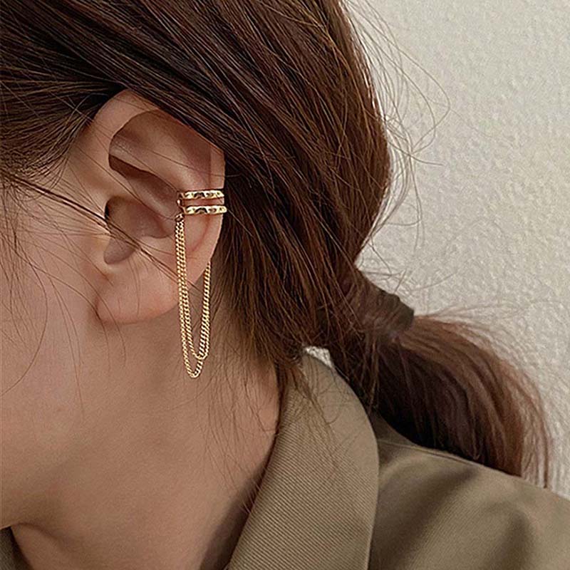 Boho Multilayer Long Tassel Ear Cuff