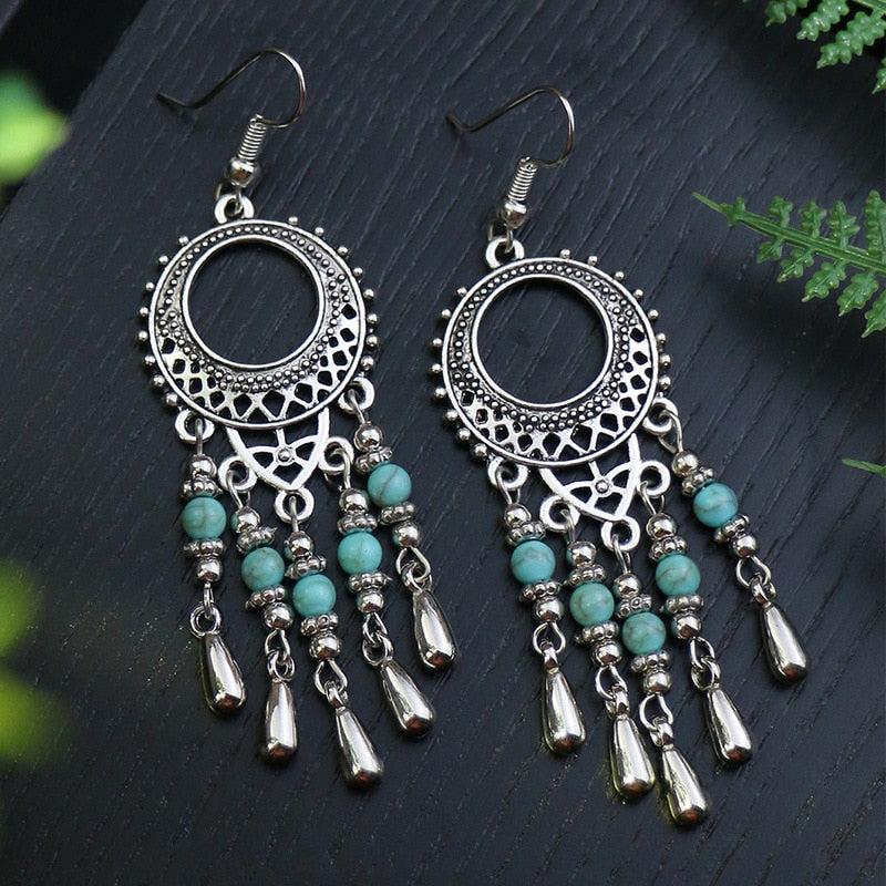 Boho Vintage Drop Earrings