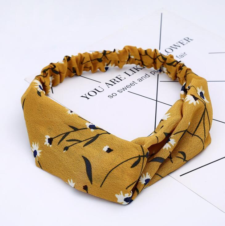 Boho Cross Knotted Bow Headband