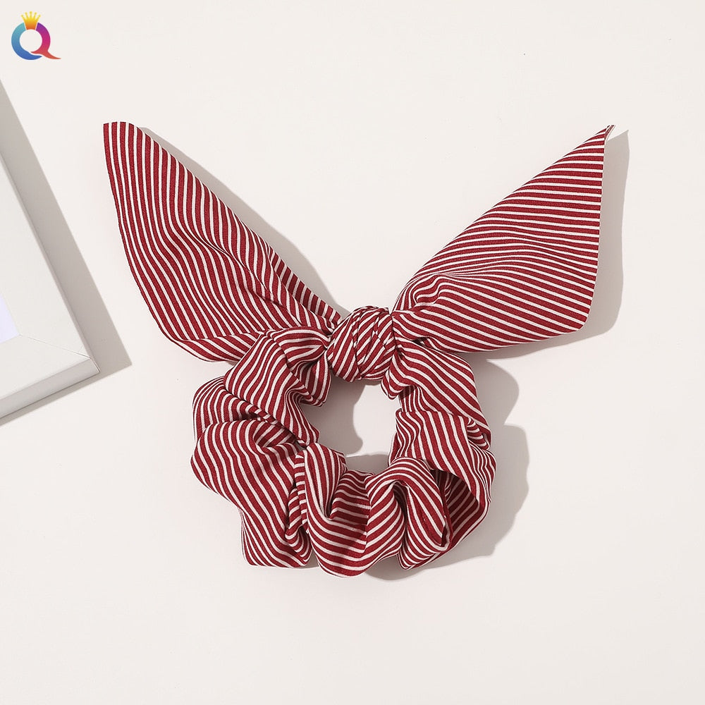 Boho Floral Bowknot Hair Ties