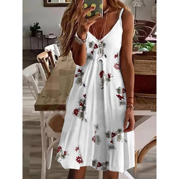 Boho Lose Sleeveless Summer Dress