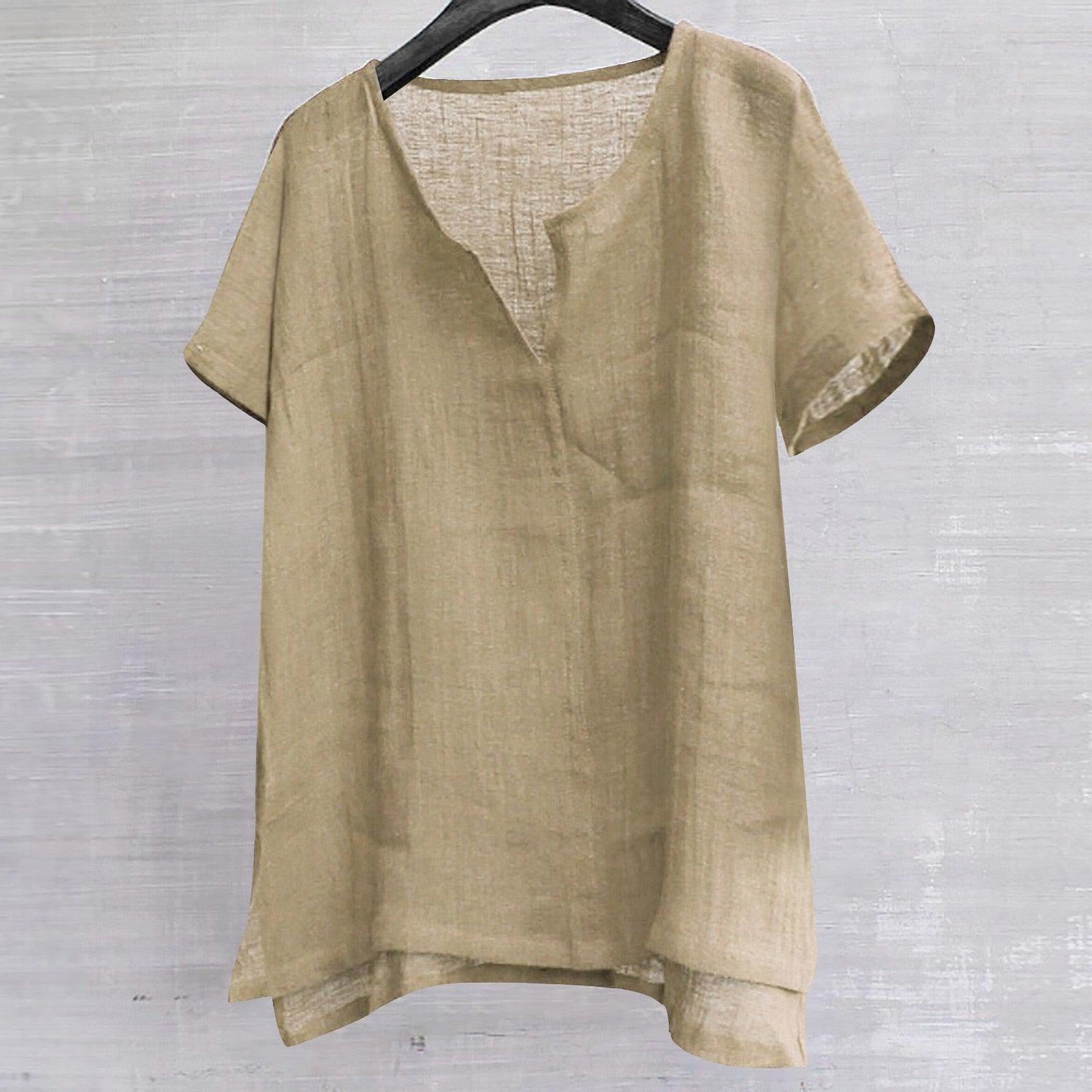Boho Chic Loose Linen Shirts - Top Boho