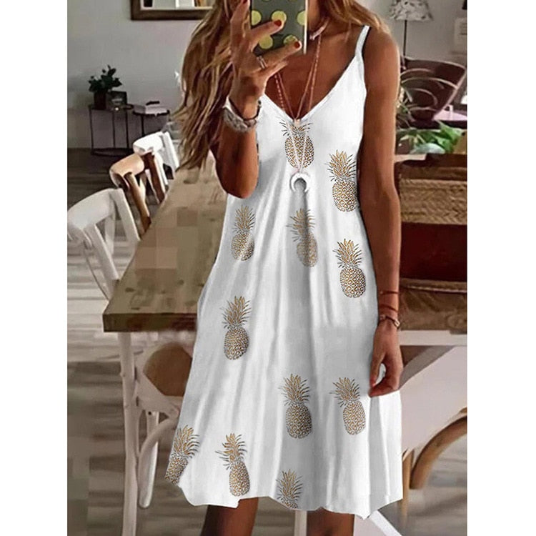 Boho Lose Sleeveless Summer Dress