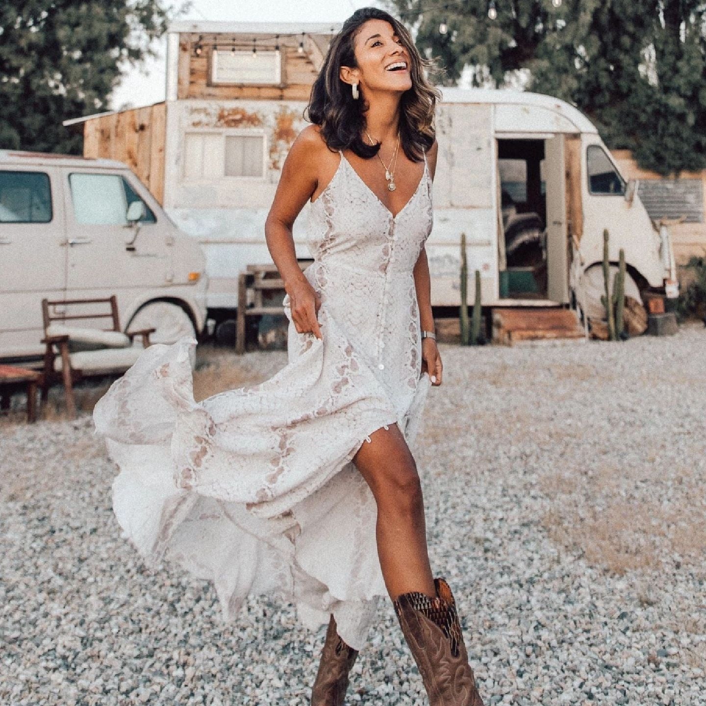 Boho Snake Print Maxi Dress