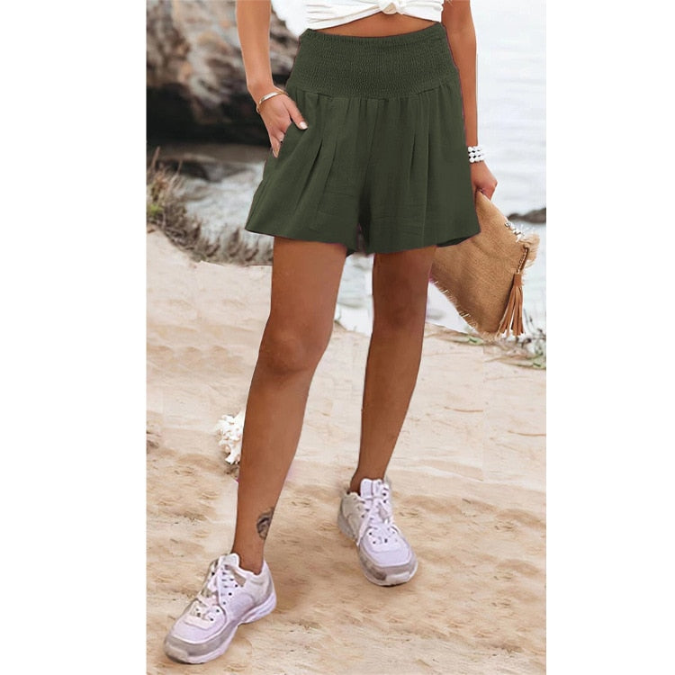 Boho High Waist Casual Shorts - Top Boho