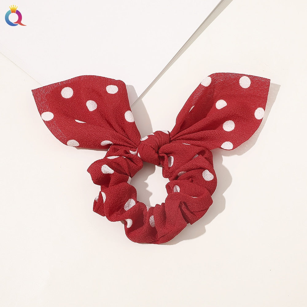 Boho Floral Bowknot Hair Ties