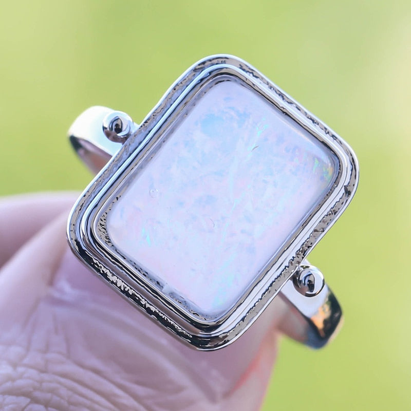 Boho Moonstone Healing Crystal Ring