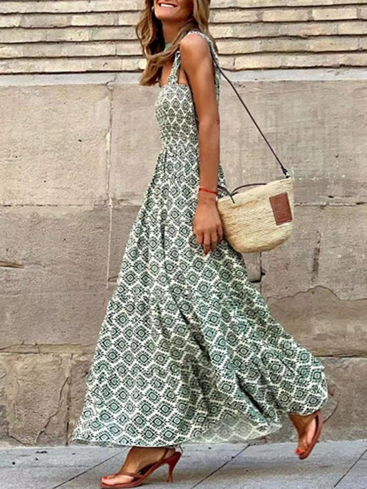 Boho Casual Loose Sleeveless Dress - Top Boho