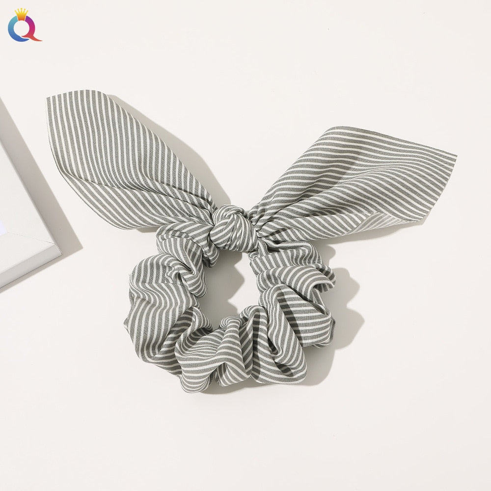 Boho Floral Bowknot Hair Ties