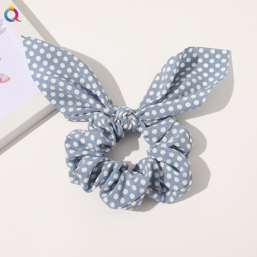 Boho Floral Bowknot Hair Ties