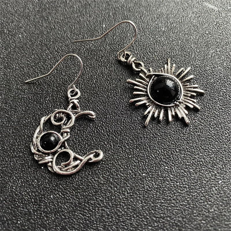 Bohemia Sun And Moon Earrings