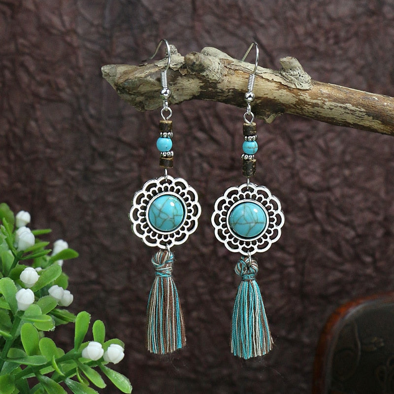 Boho Vintage Drop Earrings