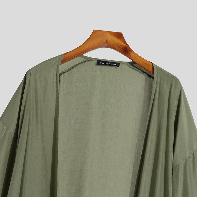Short Sleeve Long Style Cardigan - Top Boho