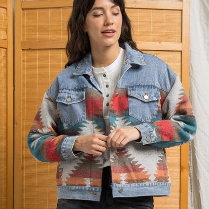 Boho Chic Retro Denim Jacket