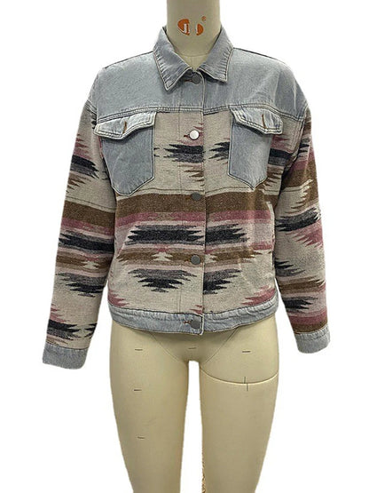 Boho Chic Retro Denim Jacket