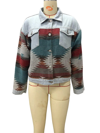 Boho Chic Retro Denim Jacket