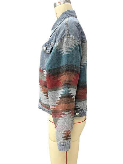 Boho Chic Retro Denim Jacket