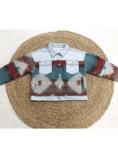 Boho Chic Retro Denim Jacket