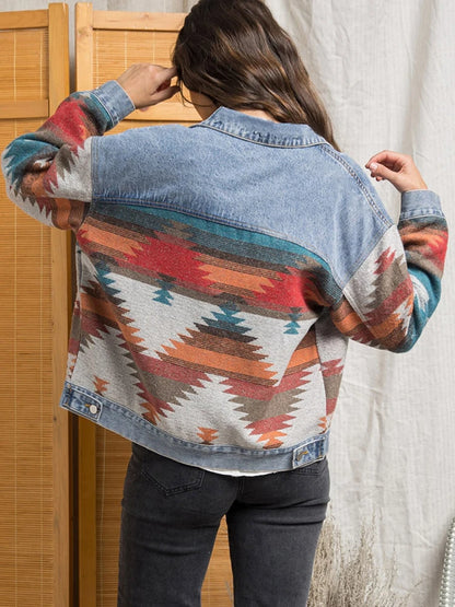 Boho Chic Retro Denim Jacket
