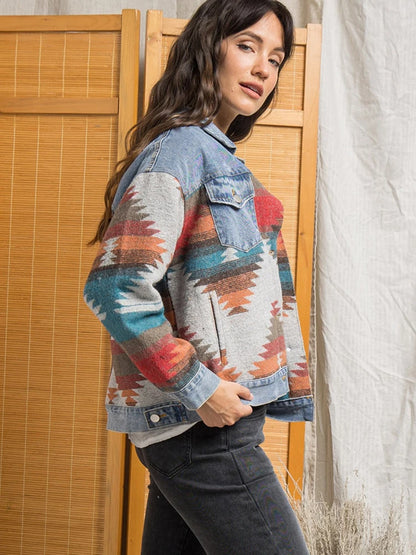 Boho Chic Retro Denim Jacket