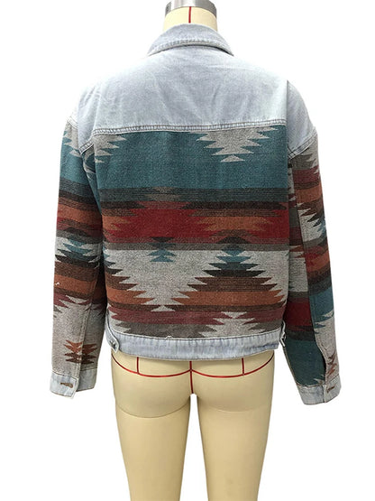 Boho Chic Retro Denim Jacket