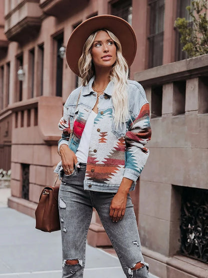 Boho Chic Retro Denim Jacket
