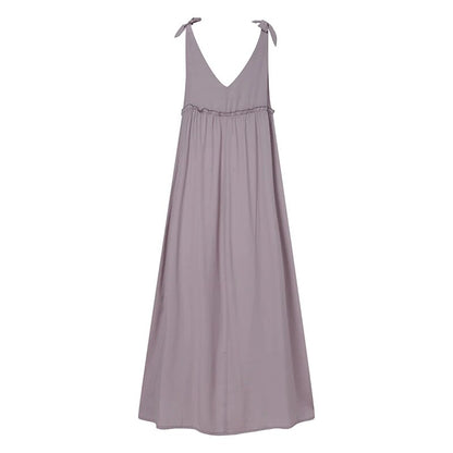 Boho Chic Ruffle Maxi Dress