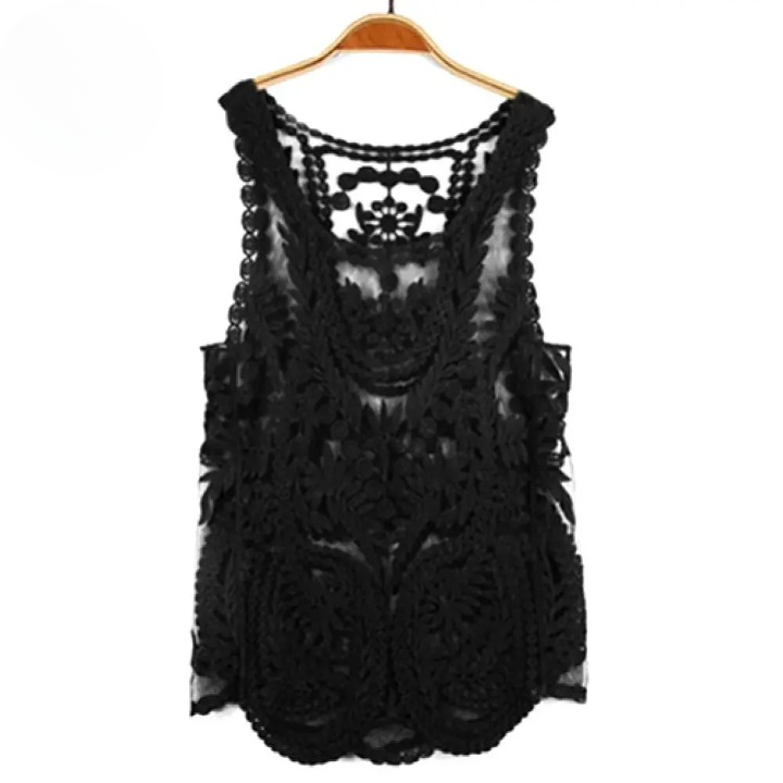 Boho Sleeveless Lace Top - Top Boho