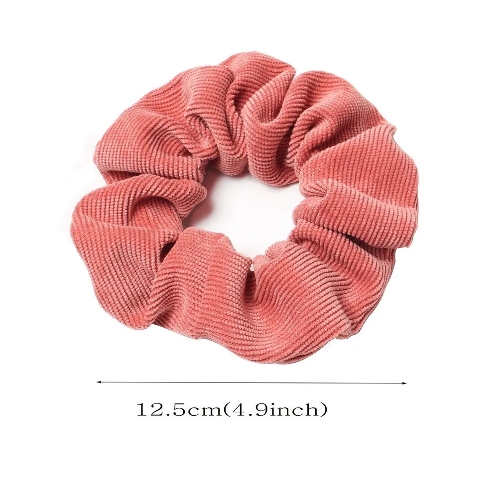 Boho Chic Corduroy Scrunchies - Top Boho