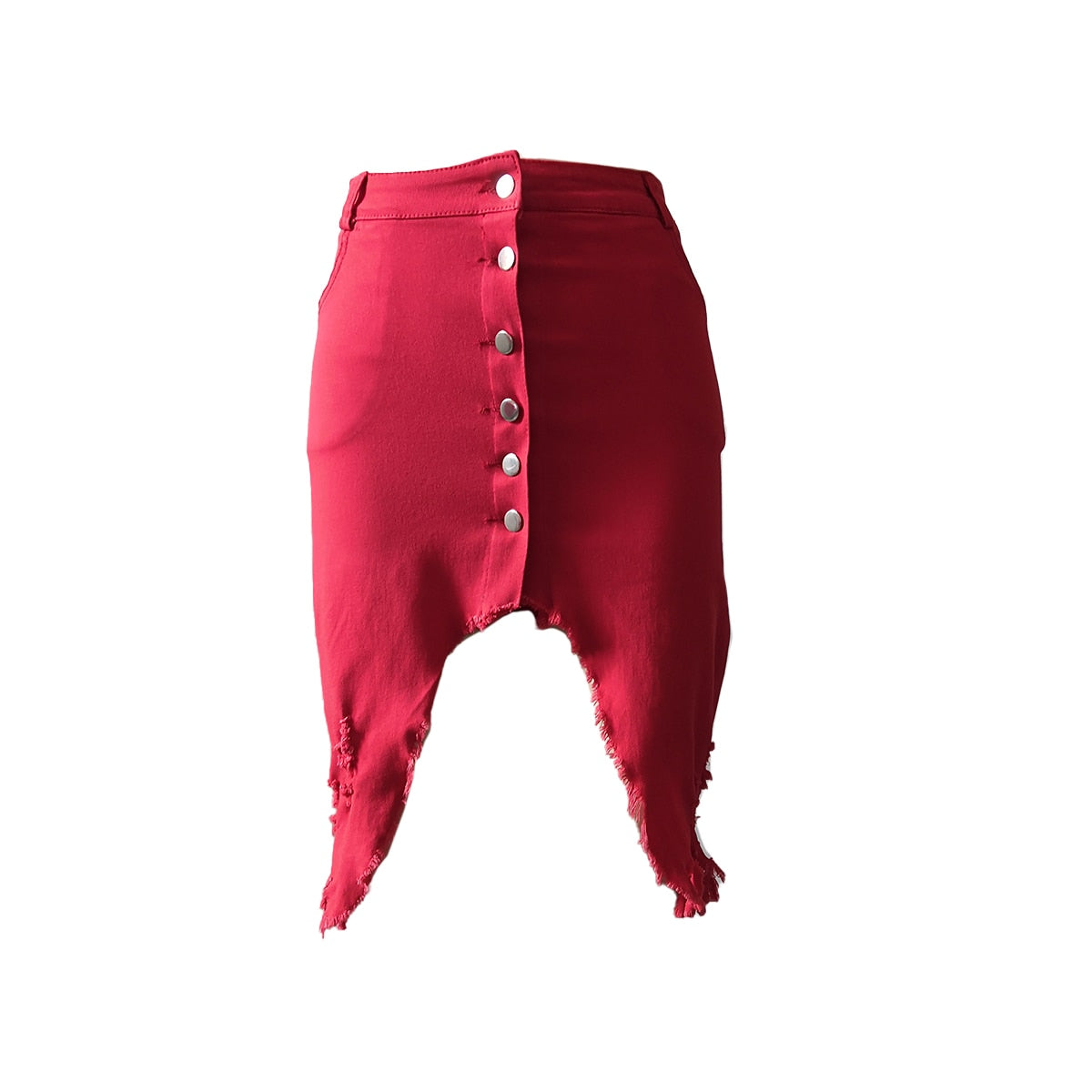 Boho High waist Denim Skirt