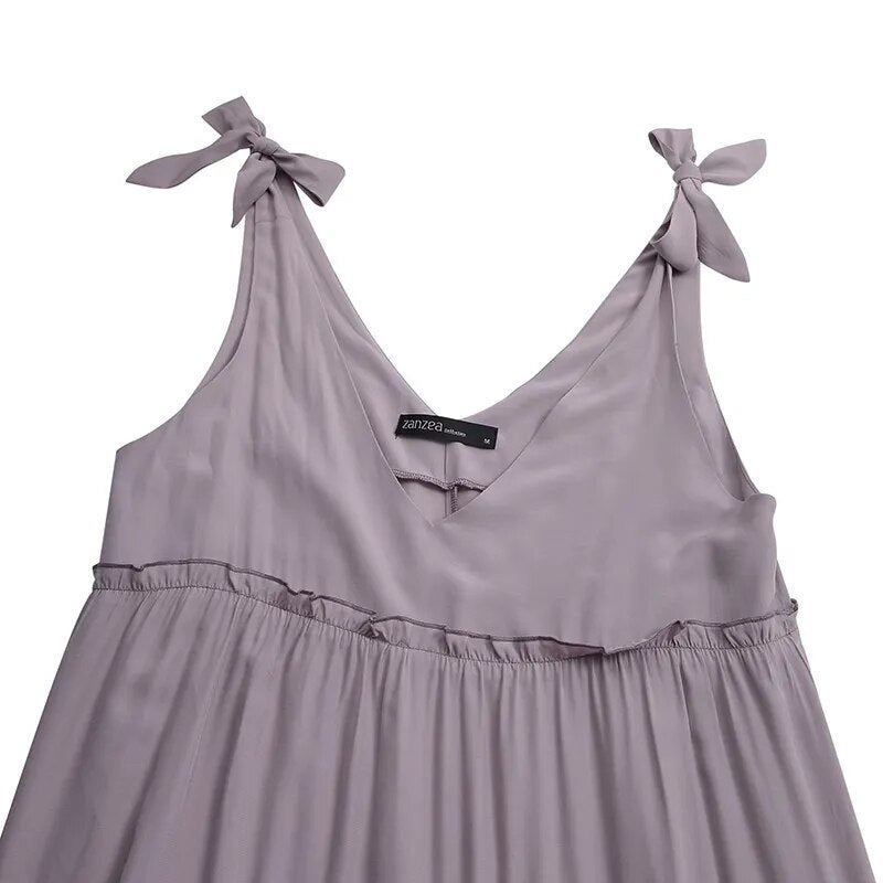 Boho Chic Ruffle Maxi Dress