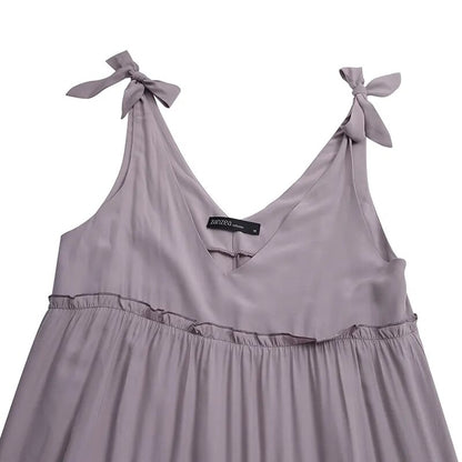 Boho Chic Ruffle Maxi Dress