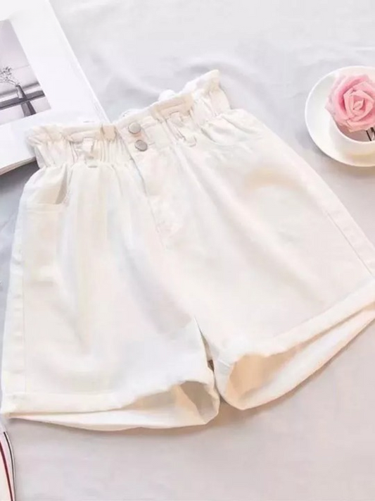 High Waisted Summer Shorts - Top Boho