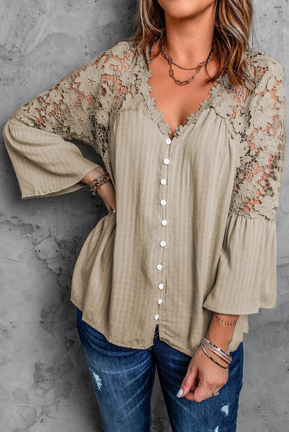 Boho Chic Lace Blouse - Top Boho