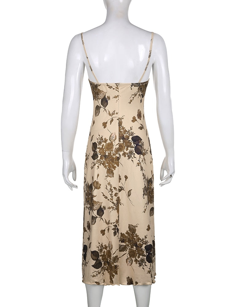 Vintage Floral Bohemian Dress - Top Boho
