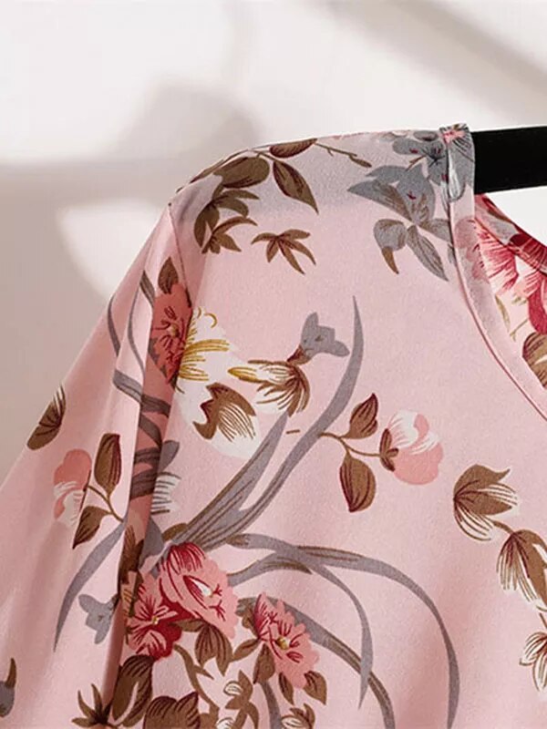 Bohemian Elegant Floral Printed Dress - Top Boho