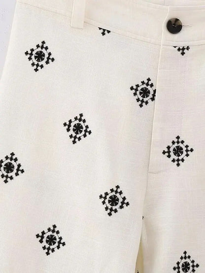 Bohemian Chic High Waist Pants