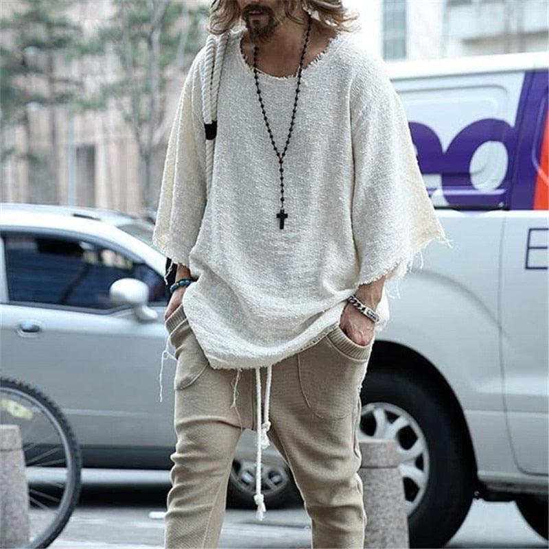 Boho Men Loose Shirt - Top Boho