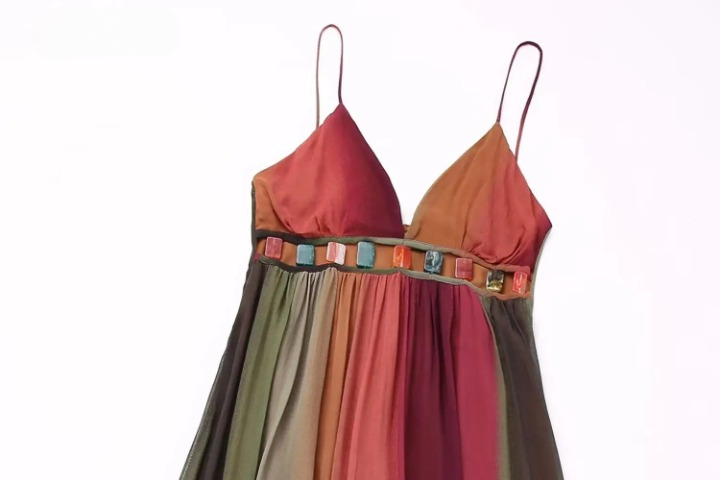 Boho Chic Multicolour Maxi Dress